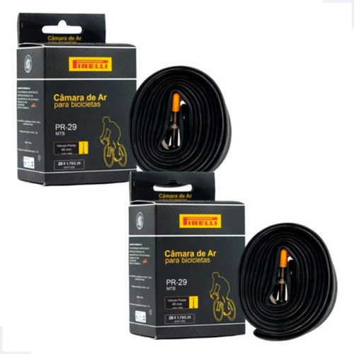 Par Câmara Ar Pirelli Bike Mtb Aro 29 Presta Bico Fino 48mm