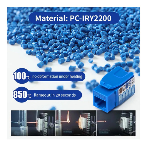 Jack Keystone Rj45 Cat6 Cat6a Cat5e Conector Modular Utp