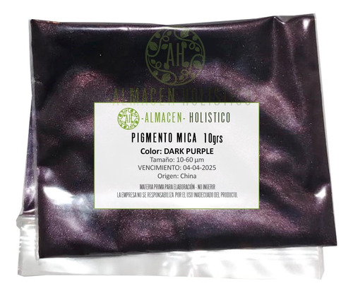 Pigmento Mica P Cosmetica Jabones Velas Dark Purple 10grs