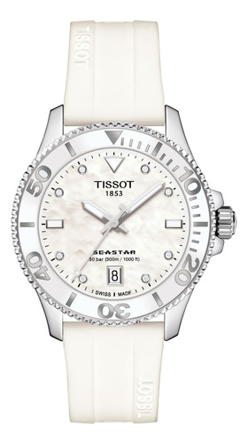 Reloj Tissot Seastar 1000 Resina Blanco