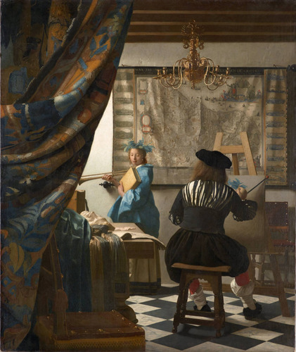 Vinilo Decorativo 30x45cm Jan Johan Vermeer Pintor Arte