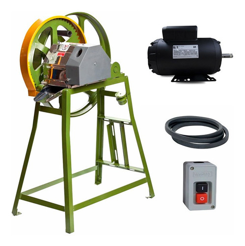 Imagem 2 de 5 de Engenho De Moer Cana B120 Inox Kit Com Motor Correia Chave