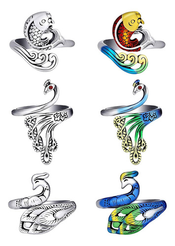 Nv 2 X 6x Anillos De De Ganchillo, Anillos De Bucle De