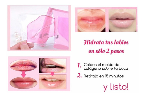 Mascarilla Parche Colageno Labios Lip Mask Hidratante X 10u.