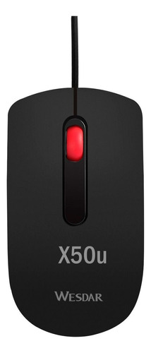 Combo X50 Mouse Optico Wesdar X18 Usb 1200 Dpi Oficina Goma