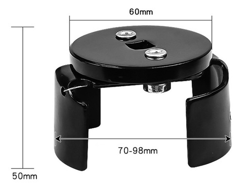Llave Ajustable Para Sacar Filtros De Aceite 3/8 70 A 98 Mm