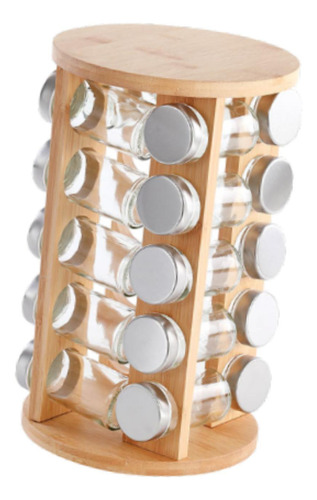 Torre De Especias Giratorias De Condimentos 20 Frascos