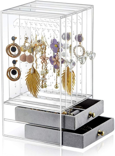 Imagen 1 de 7 de Organizador De Aretes Joyero Vertical Con 5 Cajones