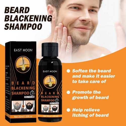 2 Champú Natural Para Oscurecer La Barba C Guys, Para Oscure