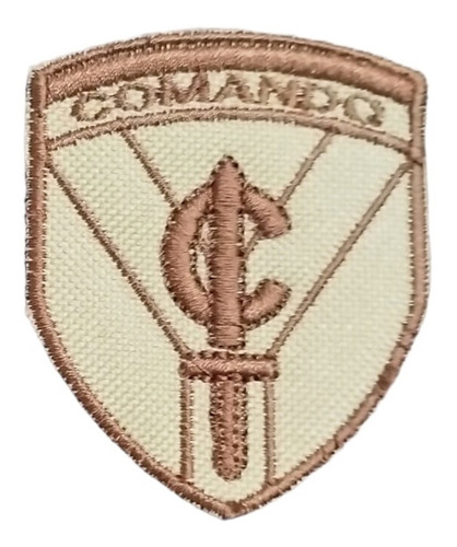 Escudo Parche Bordado Comando Fuerzas Especiales Grande