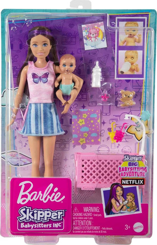 Barbie Skipper Babysitter Inc. Con Bebe Original Mattel