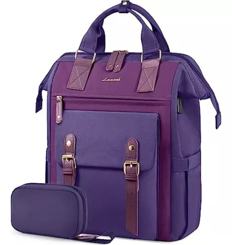 LOVEVOOK Mochila para computadora portátil para mujer, mochilas de viaje,  bolsa antirrobo, bolsa de mochila, bolsas de computadora con USB