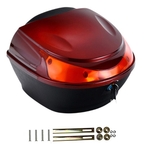Estuche De Almacenamiento Para Motocicletas Rojo Oscuro