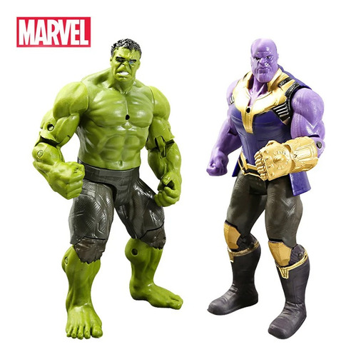 Avengers Hulkbuster Vs Thanos Vs Hulk Muñecos Articulado X2