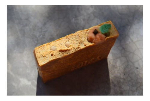 Jabón En Barra De Calabaza Artesanal Para La Anti Edad