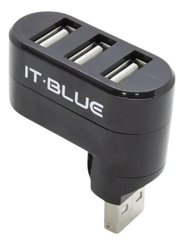 Mini Hub Usb 3 Portas Alta Velocidade 2.0 Giratorio