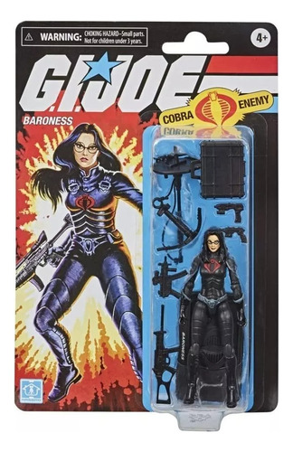 Gi Joe Retro Collection Baronesa Comandos Em Ação - 10 Cm