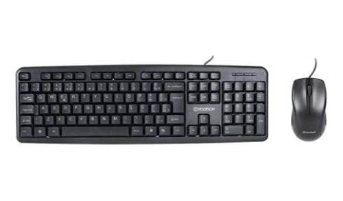 Kit Teclado E Mouse Usb Hoopson Com Fio Moderno E Bonito