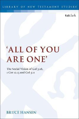 Libro 'all Of You Are One' : The Social Vision Of Gal 3.2...