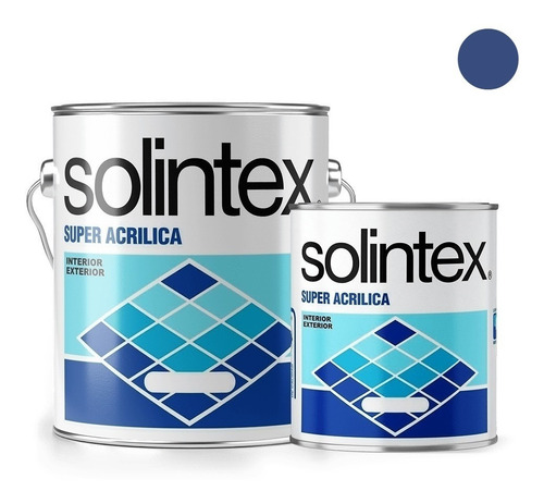 Pintura Super Acrilica (a) Azul Hispano 357 Galon Solintex