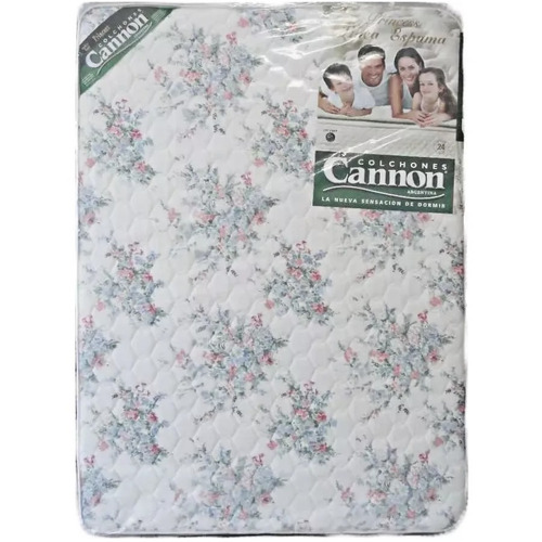 Colchon De Espuma 2 Plazas Cannon Princess 190x140x20