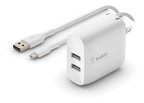 Cargador De Pared Belkin Con Dos Puertos Usb 24w