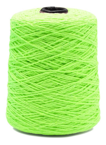 Barbante Neon Fial N.06 Com 500g 536mts Crochê Artesanato Cor 42- Verde Neon