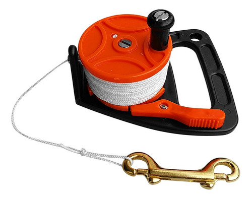 1 Piece De Carrete De Seguridad Con Cuerda Y Hebilla Naranja