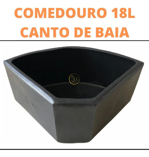 Kit Com 6 Cocho/comedouro 18 Litros Canto De Baia - Cavalos