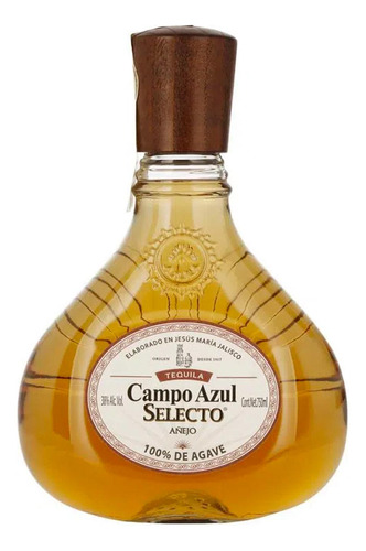Caja De 6 Tequila Campo Azul Selecto Añejo 750 Ml