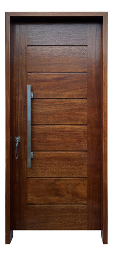 Puerta Exterior Maciza En Cedro De 2 Pulgadas Mod Horizontal