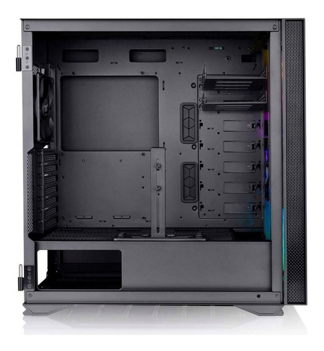 Imagen 6 de 7 de Gabinete Gamer Thermaltake H700 Tg Black 2x120mm Mid Tower