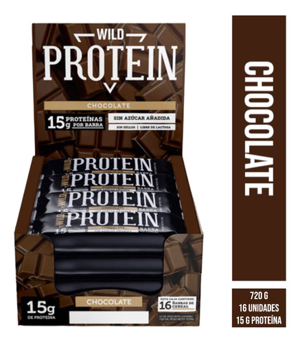 Barritas De Proteína Suplemento Wild Foods - Chocolate