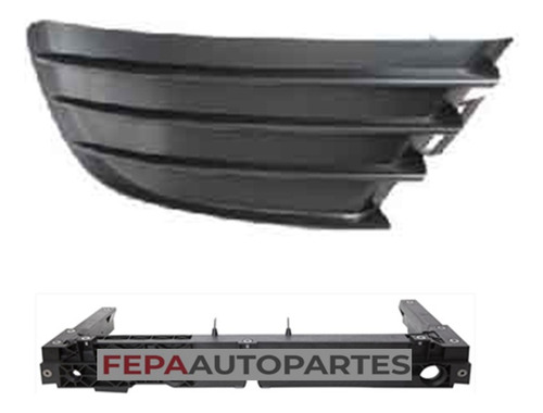 Grilla Rejilla Tapa Faro Auxiliar Citroen C4 07 / 13 Ciega