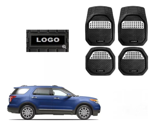 Tapetes 4pz Bandeja 3d Logo Ford Explorer 2011 - 2014 2015