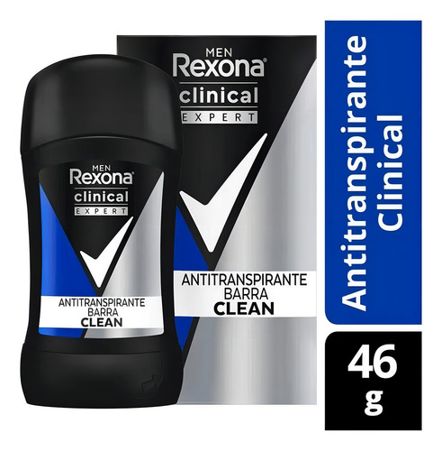 Antitranspirante Rexona Men Clinical Expert Clean En Barra 4
