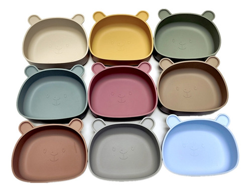 (bg) Plato De Comida De Silicona, Cuenco De Comida Complemen