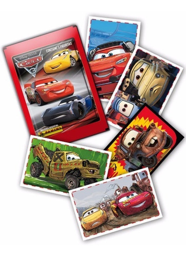 Lote De 10 Figuritas De Cars 3 - Pixar 2017 Oficial Panini