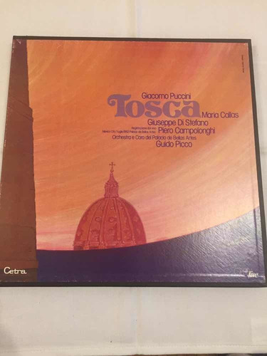 Puccini Tosca Callas Di Stefano Picco Cetra Disco Vinilo Box