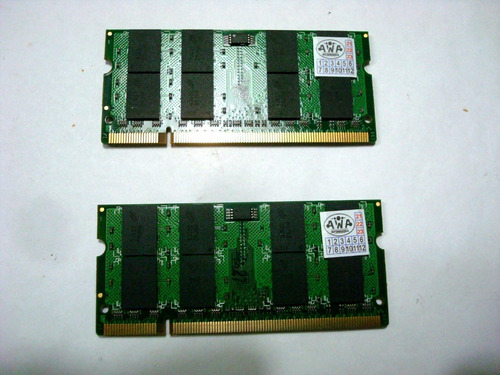 Kit 2 Gb 1+1 Memoria Kingston Ddr2-5300-667m-notebook-usado (Usado)