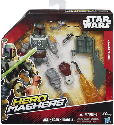 Imagen 1 de 8 de Star Wars Hero Mashers Boba Fett Original Hasbro