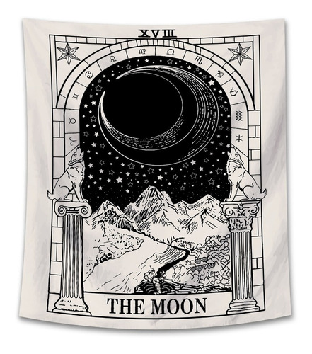 Imagen 1 de 10 de Tapiz Lona Tarot Astrologia Zodiaco Luna Unicos! 1.30x1.50m 