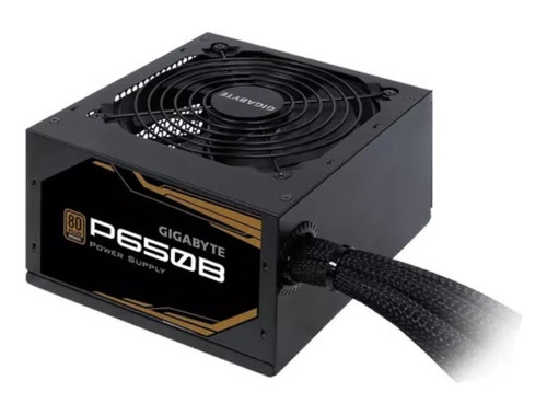 Fuente 650w 80plus Bronze Gigabyte P650b Color Negro