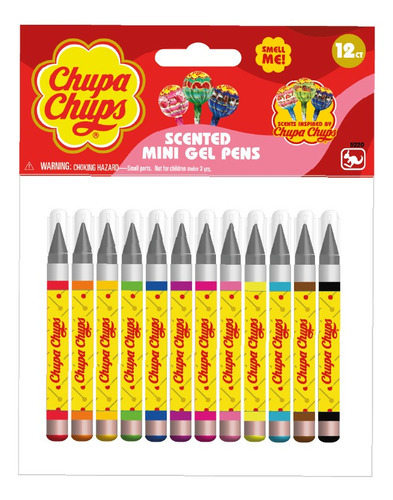Mini Lapiceras De Gel Perfumadas Pack X12 Chupa Chups Color de la tinta Multicolor Color del exterior Multi color
