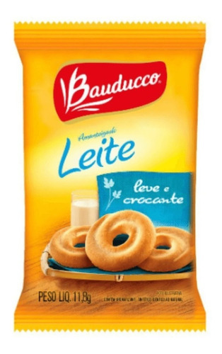 Biscoito Em Sachê Amanteigado Bauducco Leite 80 Sachês