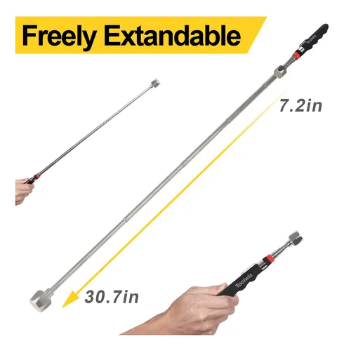 Toolwiz Telescopic Magnetic Pick Up Tool (16lb), Extendable.