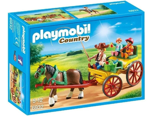 Playmobil Carruaje Con Caballo Country Con Figuras 6932