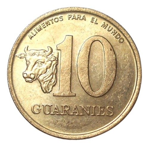 Paraguay 10 Guaraníes 1990 Fao - General Garay - Km#178