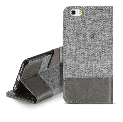Muxma Mx102 - Funda Para iPhone 6 (piel, Con Función Atril,