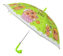 Comprar Paraguas De Capibara Diversión Y Protección Para Niños Verde Limón Capibara